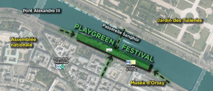 Plan accès Playgreen Festival