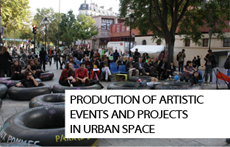 Production of artistic events and project in urban space